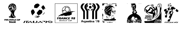 World Cup logos font preview